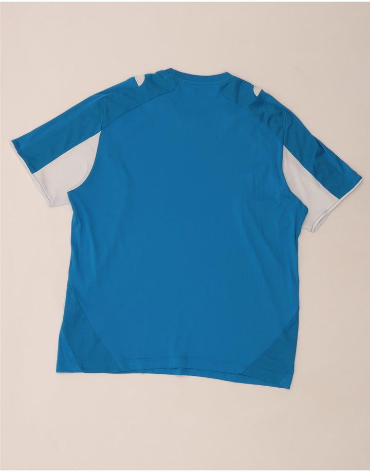 Lotto T-Shirt Homme Top 2XL Bleu Colorblock Polyester