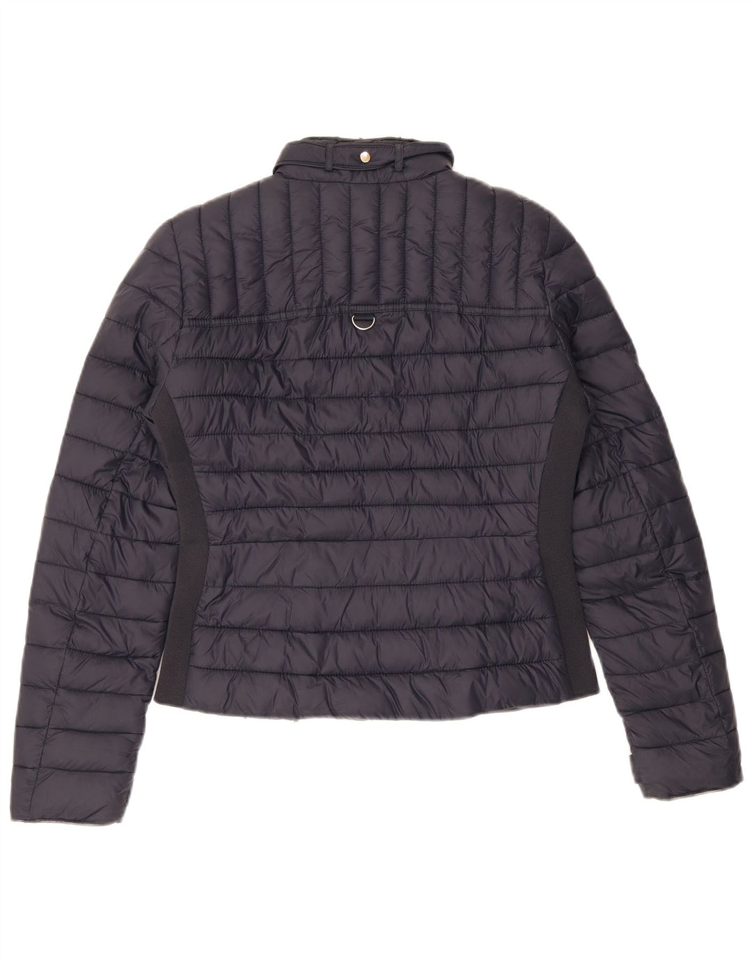 Zara Veste rembourrée pour femme UK 10 Petit nylon bleu marine
