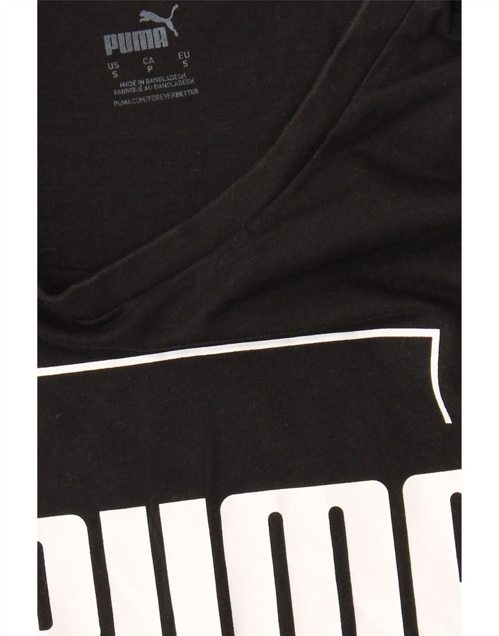 PUMA Mens Graphic T-Shirt Top Small Black