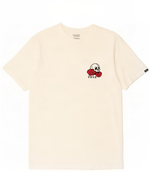 Vans T-shirt graphique coupe classique pour homme en coton blanc cassé moyen