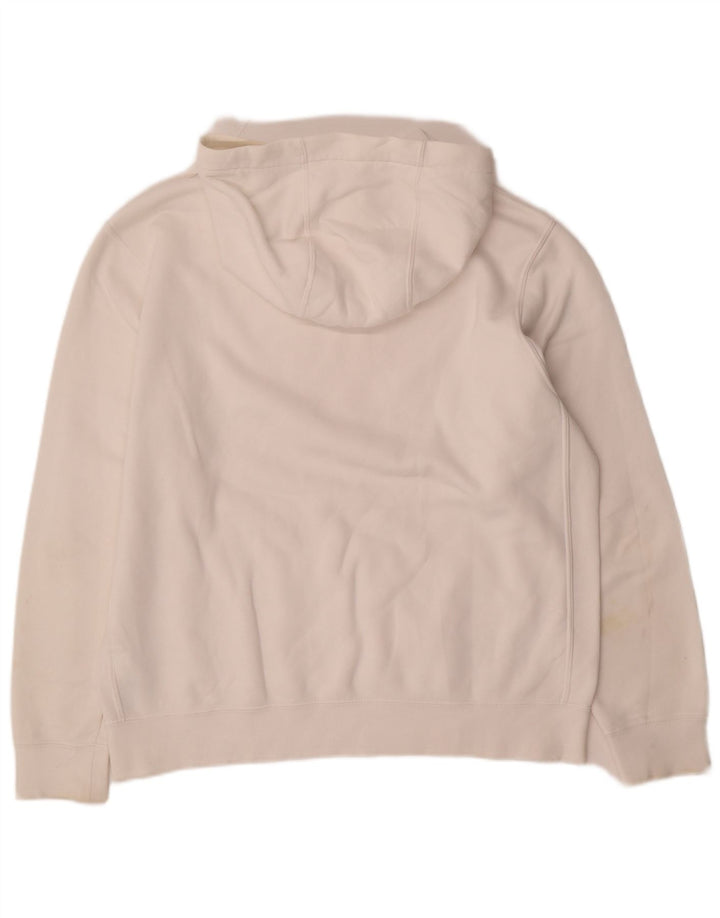 Nike Pull à capuche graphique en coton blanc moyen pour homme