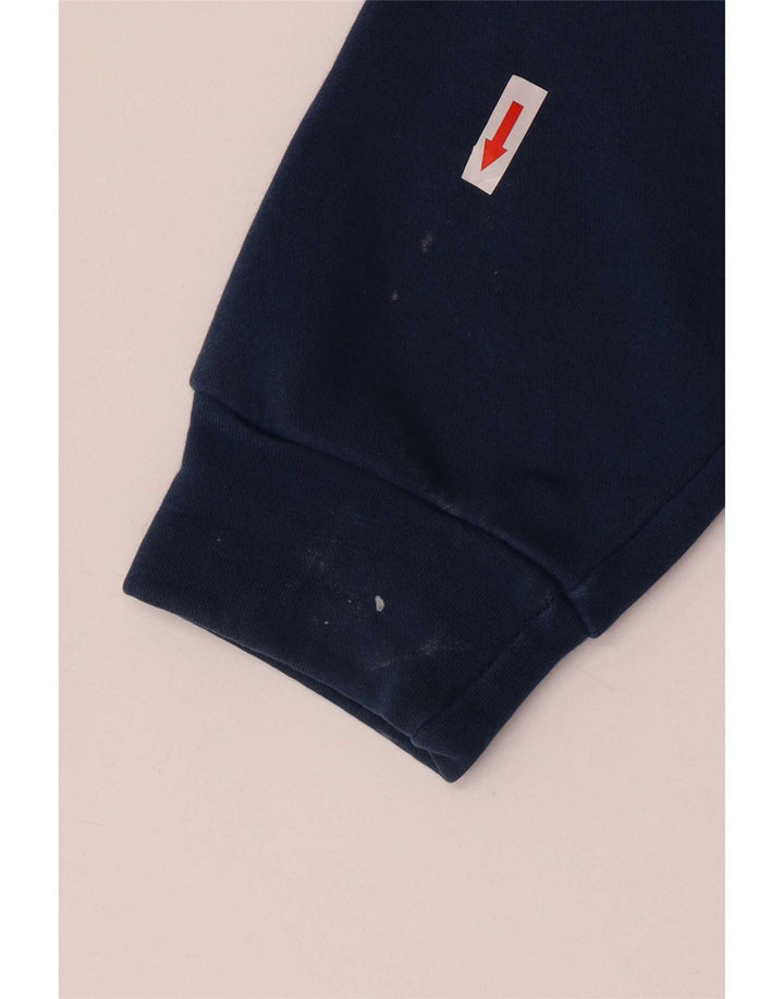 Adidas Sweat-shirt en coton color block bleu moyen pour homme