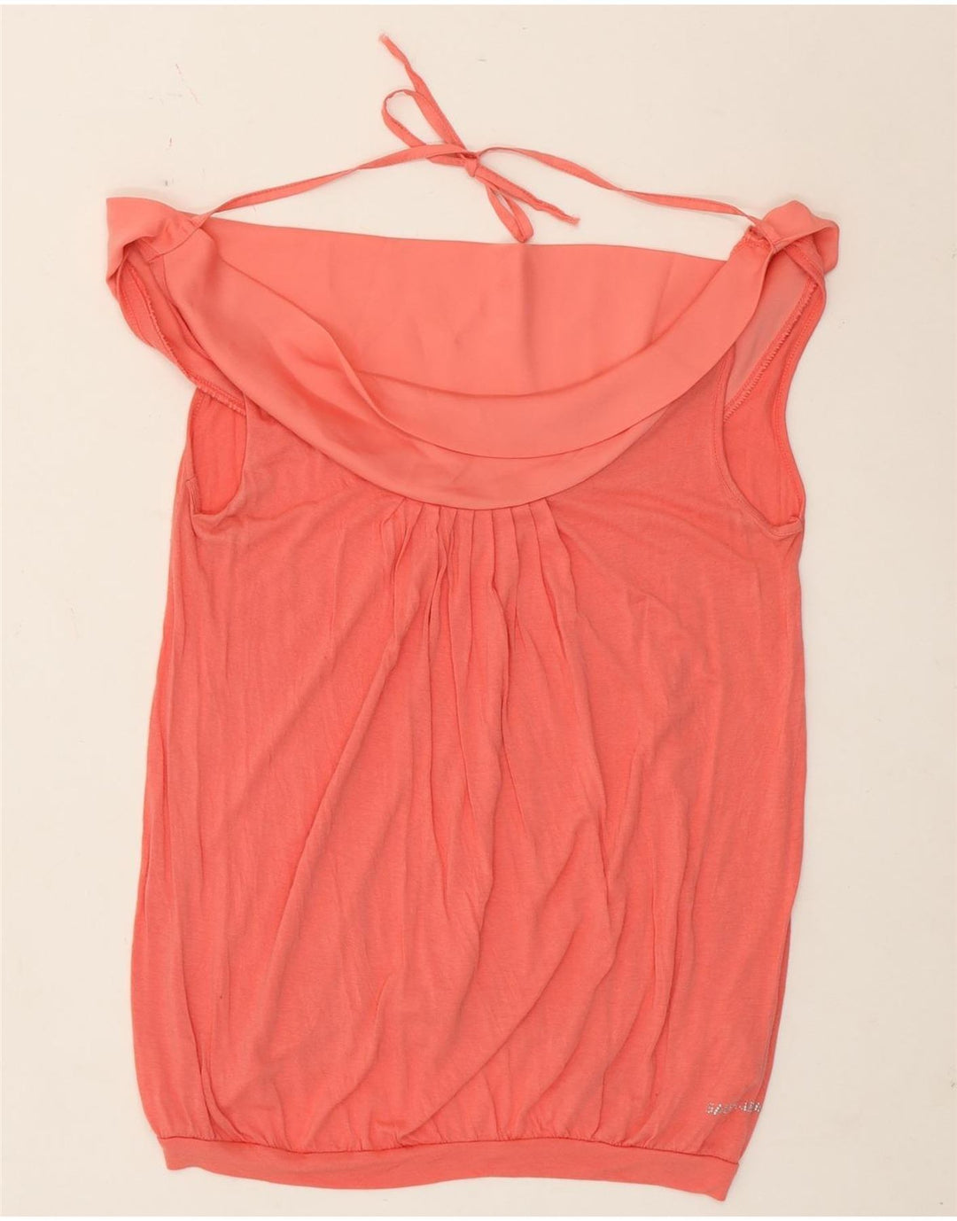 Gaudi Haut sans manches à épaules dénudées pour femme UK 8 Petite Viscose Rose