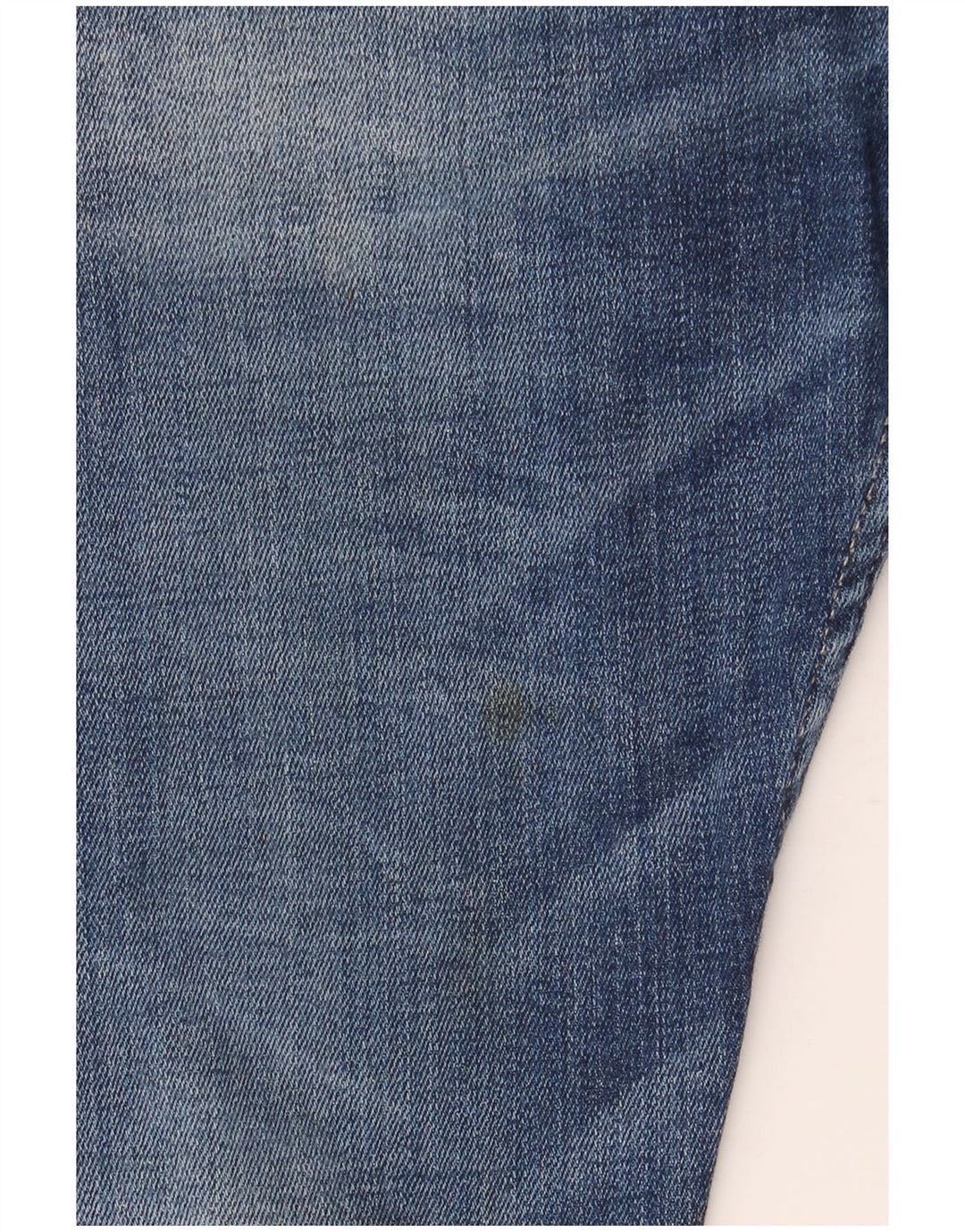 Replay Jean Slim Court Déchiré Femme W30 L26 Bleu