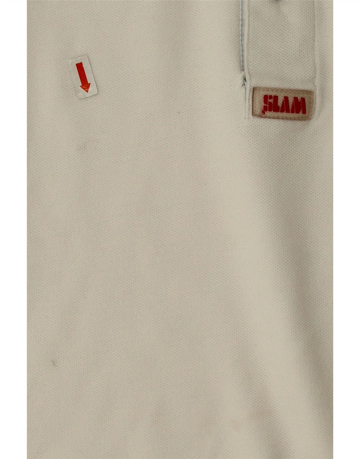Slam Polo Homme Grand Blanc Coton