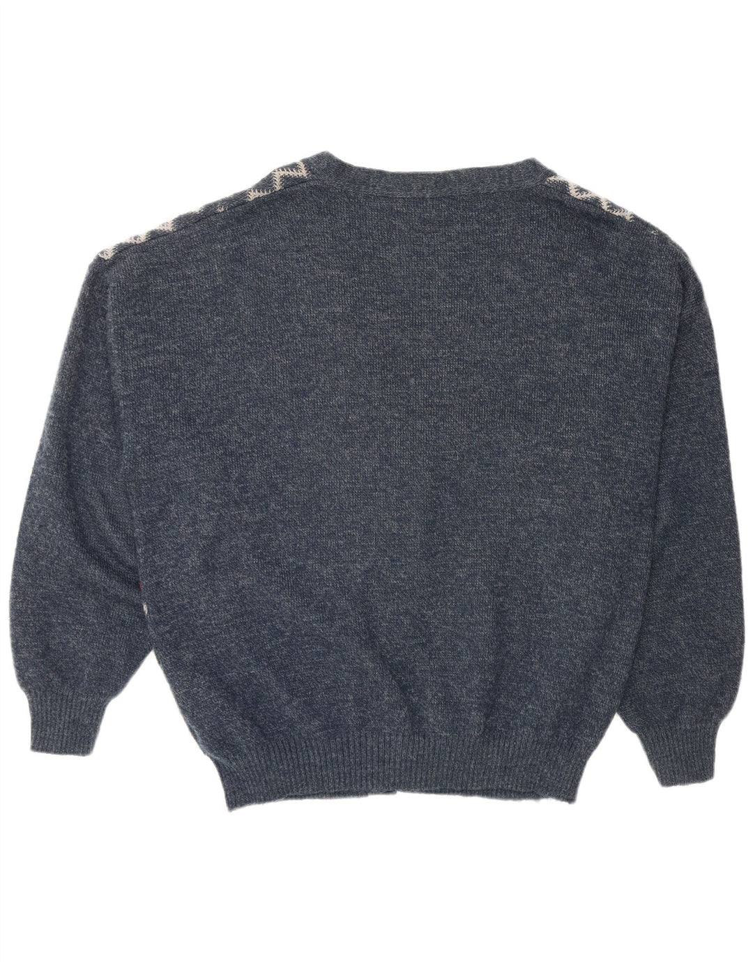 CANDA Cardigan coupe ample pour homme 2XL Bleu marine Argyle/Diamant Acrylique