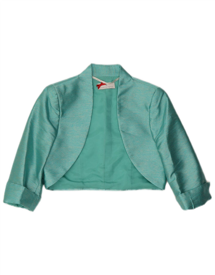Ensemble 2 pièces pour femme US 8 Polyester turquoise moyen