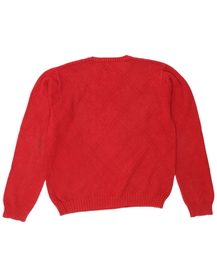 Izod Pull à col rond pour homme en coton rouge Petit