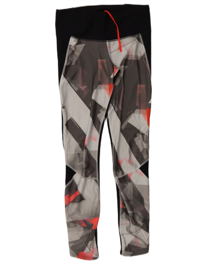 UNDER ARMOUR Legging Heat Gear pour femme UK 12 Noir moyen géométrique