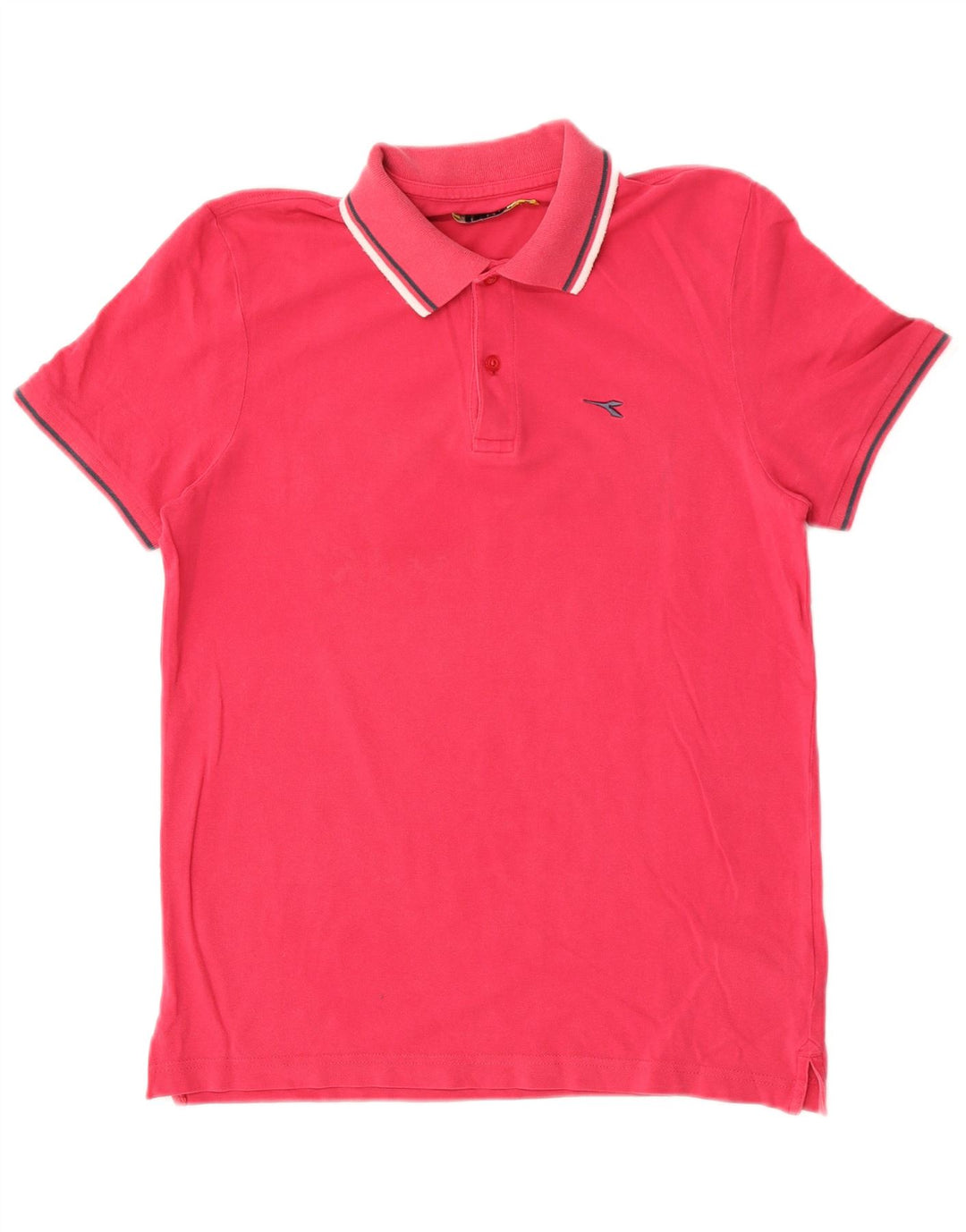 Diadora Polo Homme Rose Moyen Coton