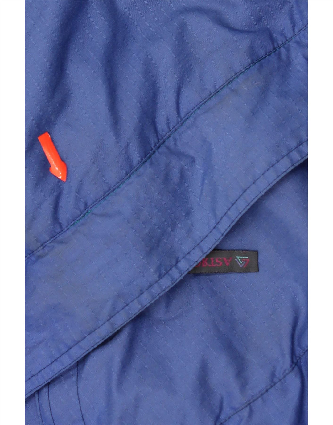 vintage Mens Graphic Pullover Ski Jacket UK 42 XL Bleu Polyamide
