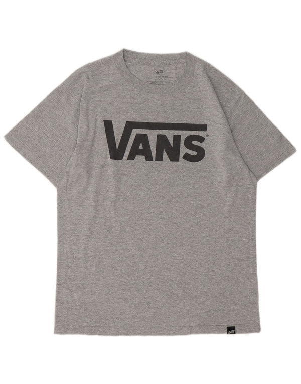 Vans T-Shirt Graphique Homme Gris Moyen Coton