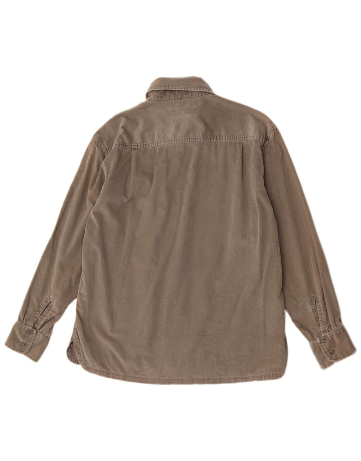 Wrangler Chemise Velours Côtelé Homme Gris Moyen