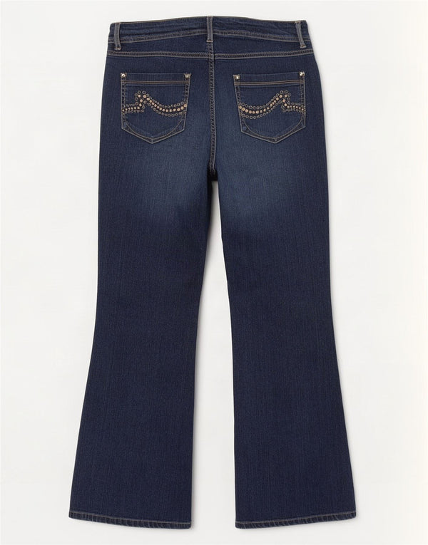 Marks & Spencer Jean bootcut pour femme UK 16 Large W36 L30 Bleu marine