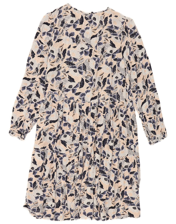 Fat Face Robe à manches longues pour femme UK 44 Medium Multicolore Floral