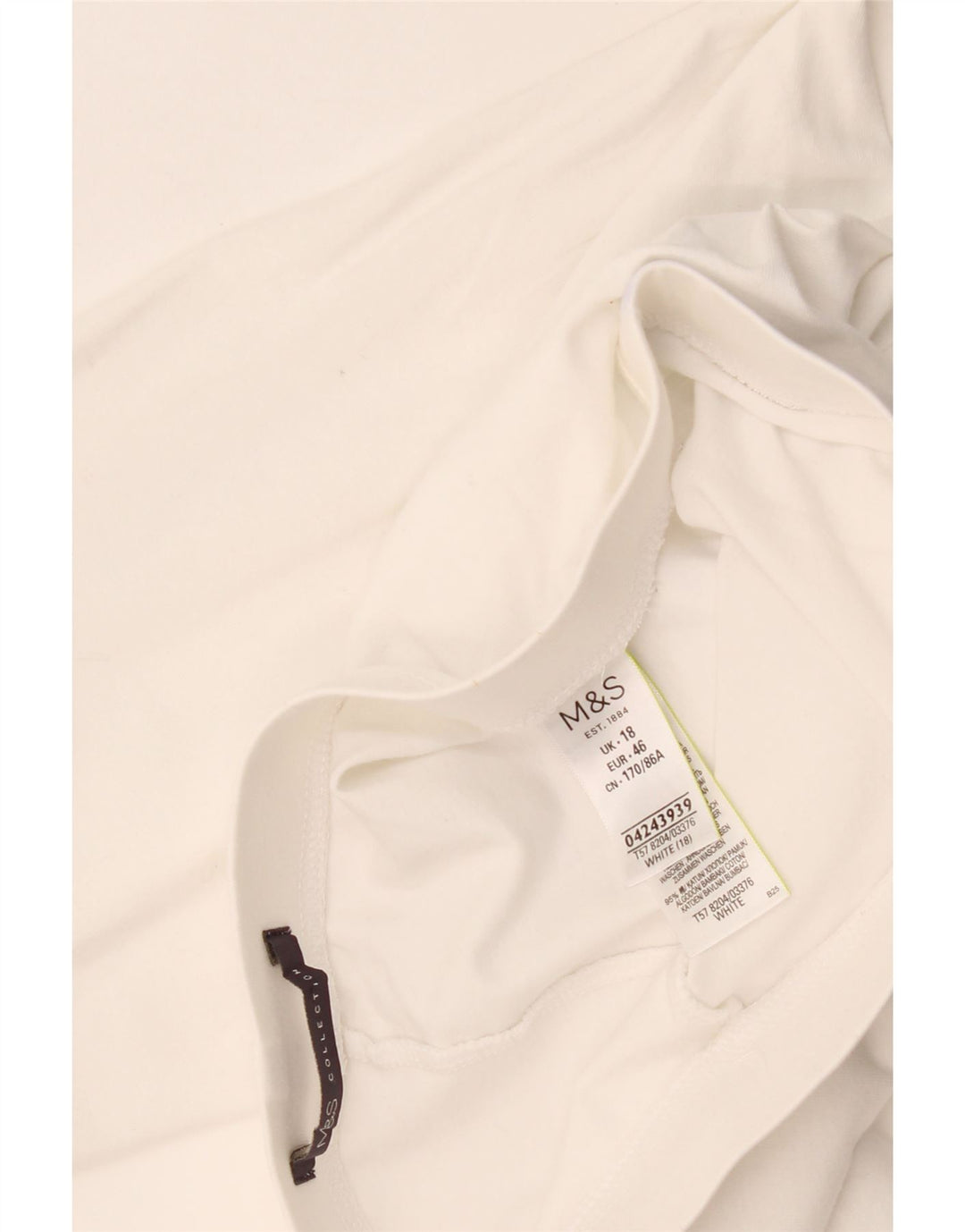 Marks & Spencer Legging Capri Femme UK 18 XL Coton Blanc