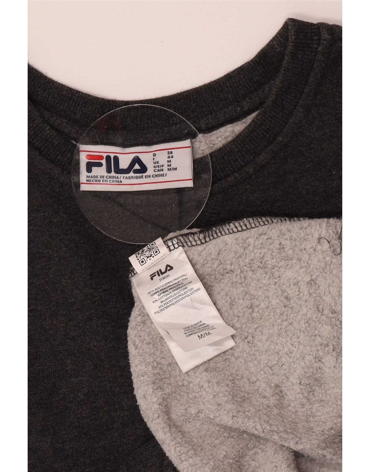 Fila Sweat-Shirt Homme Gris Moyen Coton