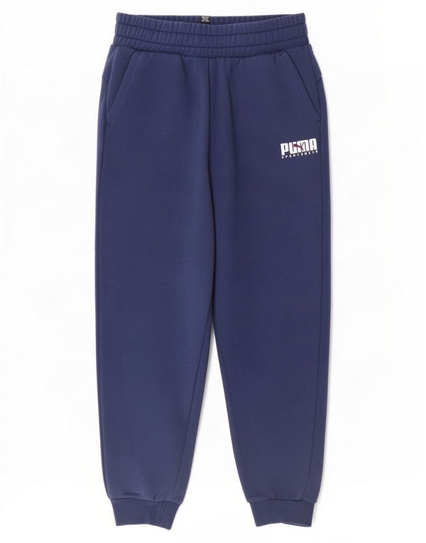 Puma Pantalon de Survêtement Garçon 11-12 ans Bleu Marine Coton