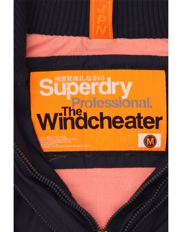 Superdry Veste coupe-vent The Windcheater pour femme UK 14 Bleu marine moyen