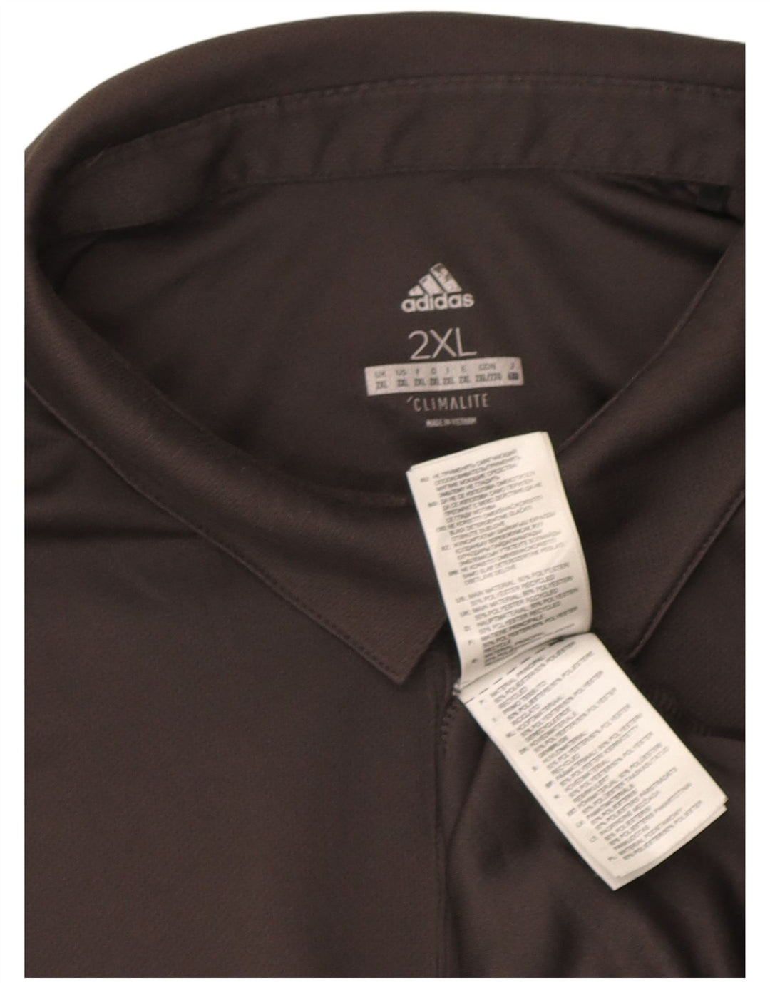 Adidas Polo Climalite pour homme 2XL Gris Polyester