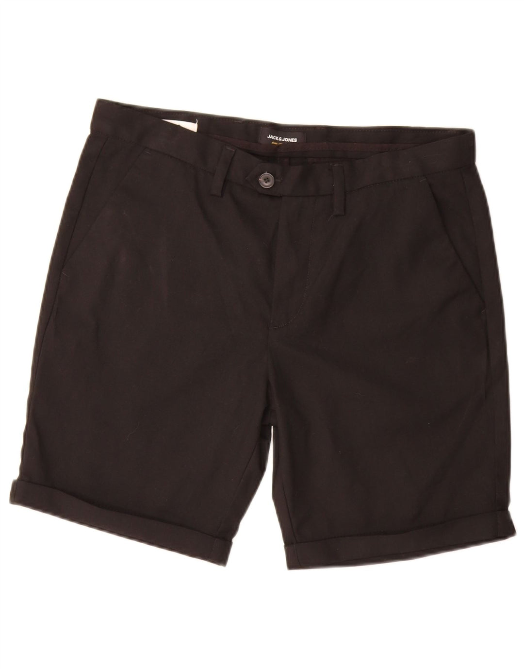 JACK & JONES Short Chino Homme Moyen W30 Noir Polyester