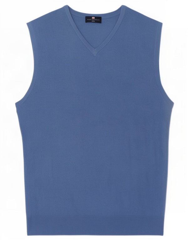 Marks & Spencer Débardeur bleu Harbor Vest pour hommes, grand acrylique
