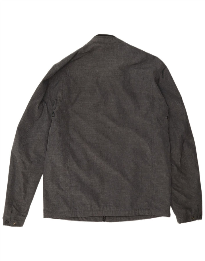 Ted Baker Veste Bomber Homme Taille 2 Petit Gris Polyamide