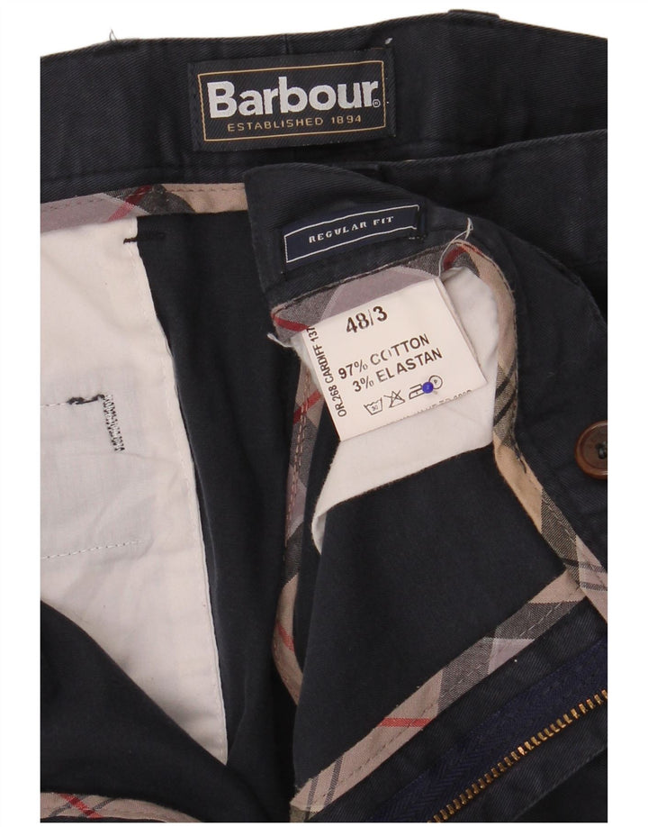 Barbour Pantalon Chino Coupe Regular Homme IT 48 Medium W36 L32 Bleu Marine