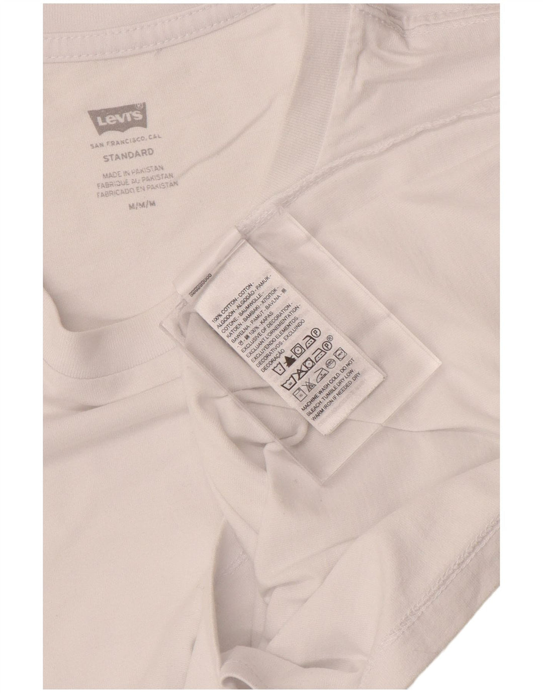 Levi's Tee-Shirt Standard Homme Blanc Moyen Coton