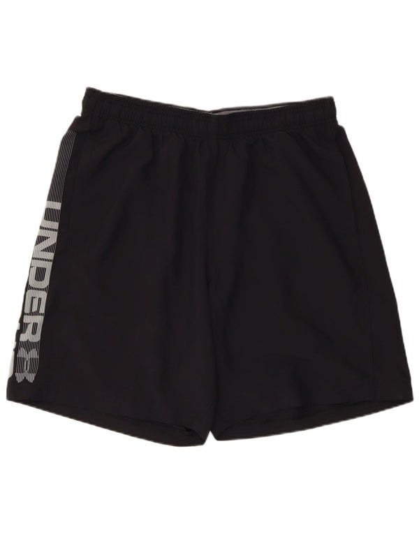UNDER ARMOUR Short de sport Heat Gear Graphic pour hommes, grand noir, en polyester