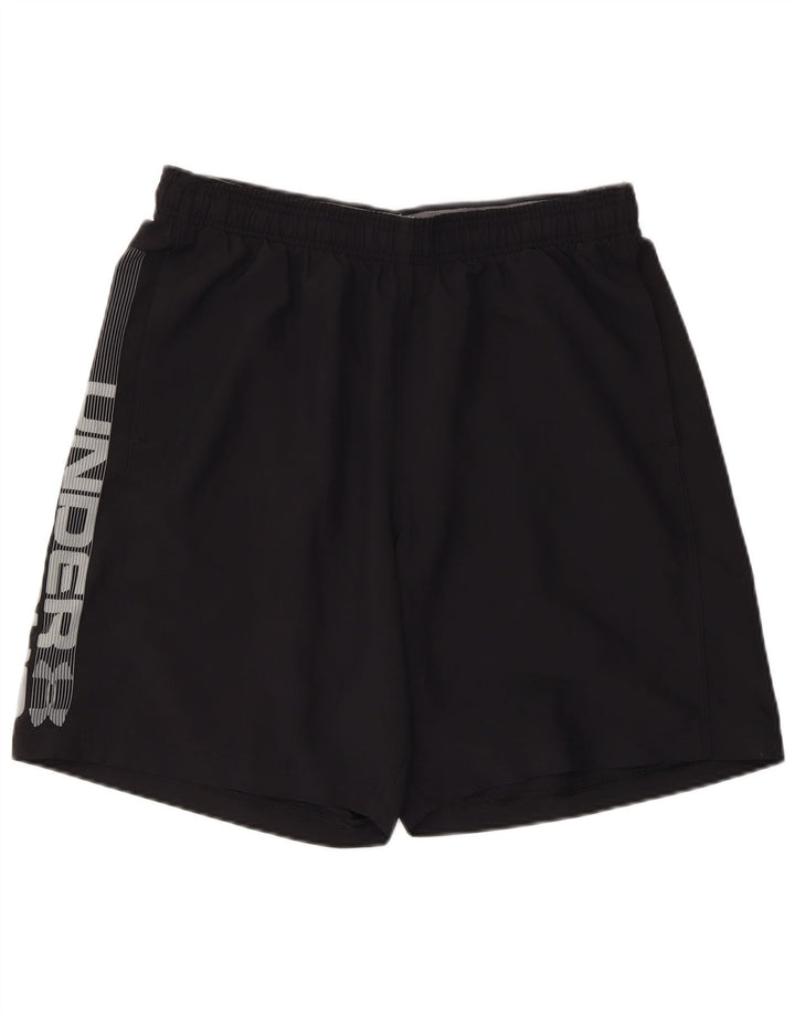 UNDER ARMOUR Short de sport Heat Gear Graphic pour hommes, grand noir, en polyester
