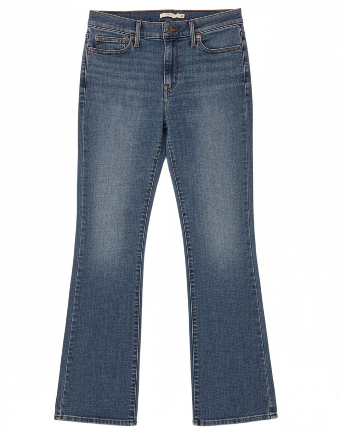 LEVI'S Womens Slimming Bootcut Jeans W28 L32 Blue Cotton