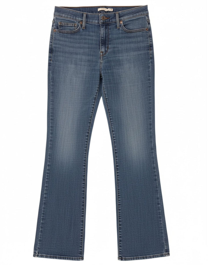 LEVI'S Womens Slimming Bootcut Jeans W28 L32 Blue Cotton