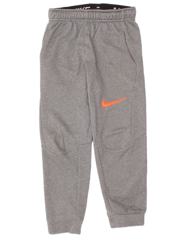 Nike Pantalon de survêtement Dri Fit pour garçon 5-6 ans Gris moyen moucheté