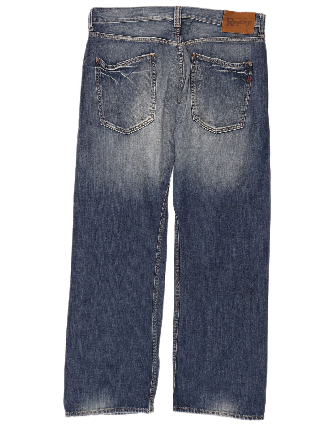 REPLAY Jean droit Homme W36 L34 Bleu Coton