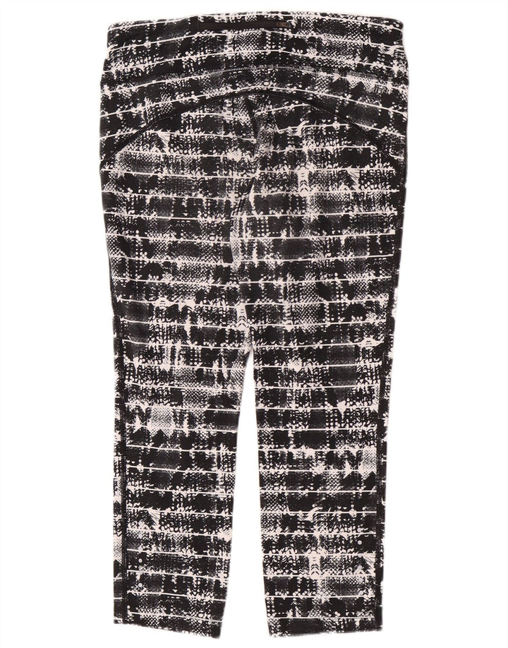 Nike Legging Capri Femme UK 42 Polyester Géométrique Noir Moyen
