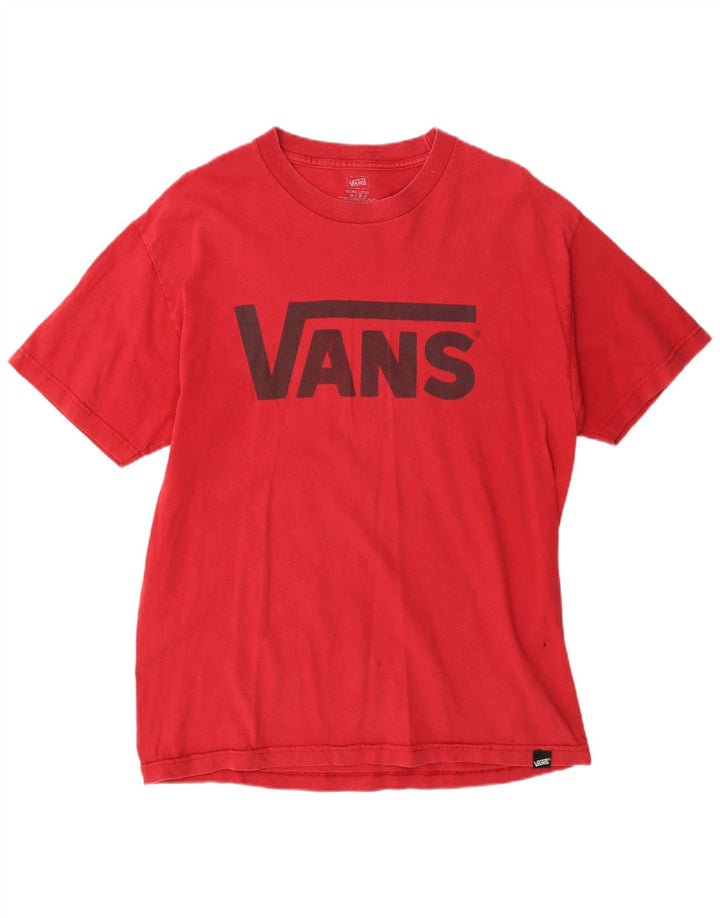 Vans T-shirt graphique pour hommes, grand, rouge