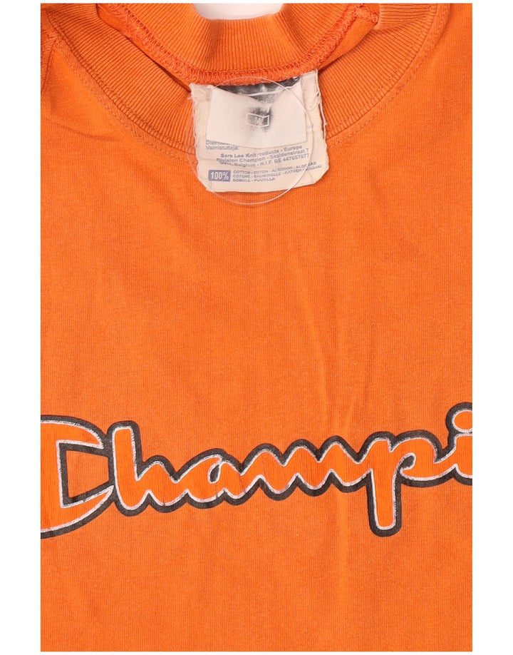 Champion T-Shirt Graphique Homme Orange Moyen Coton