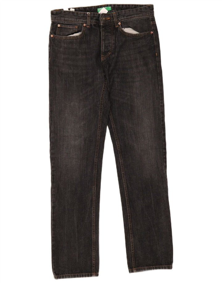 Benetton Jean Slim Homme W31 L32 Gris