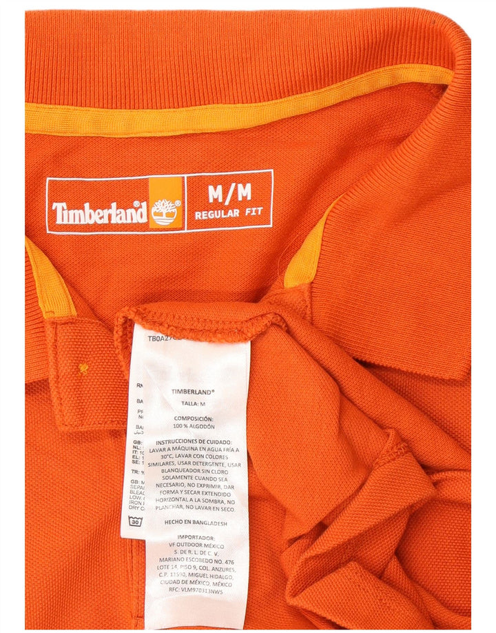 Timberland Polo Regular Fit Homme Orange Moyen Coton