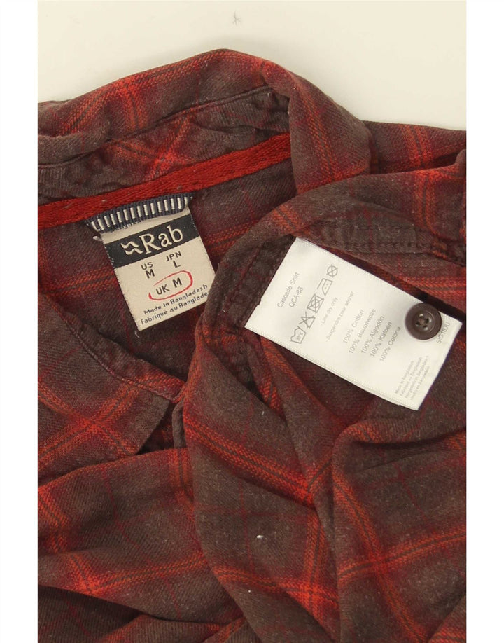 Rab Chemise en Flanelle Homme Rouge Moyen à Carreaux en Coton
