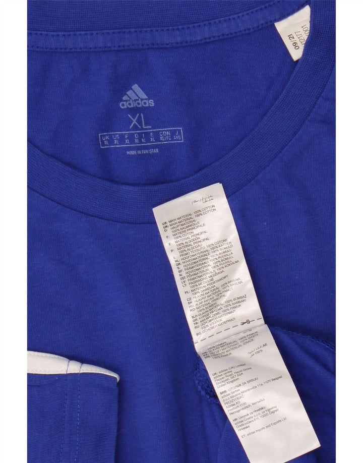 Adidas T-Shirt Homme Top XL Bleu Coton