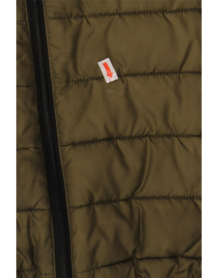 Ellesse Veste matelassée pour homme UK 36 Small Kaki Polyester