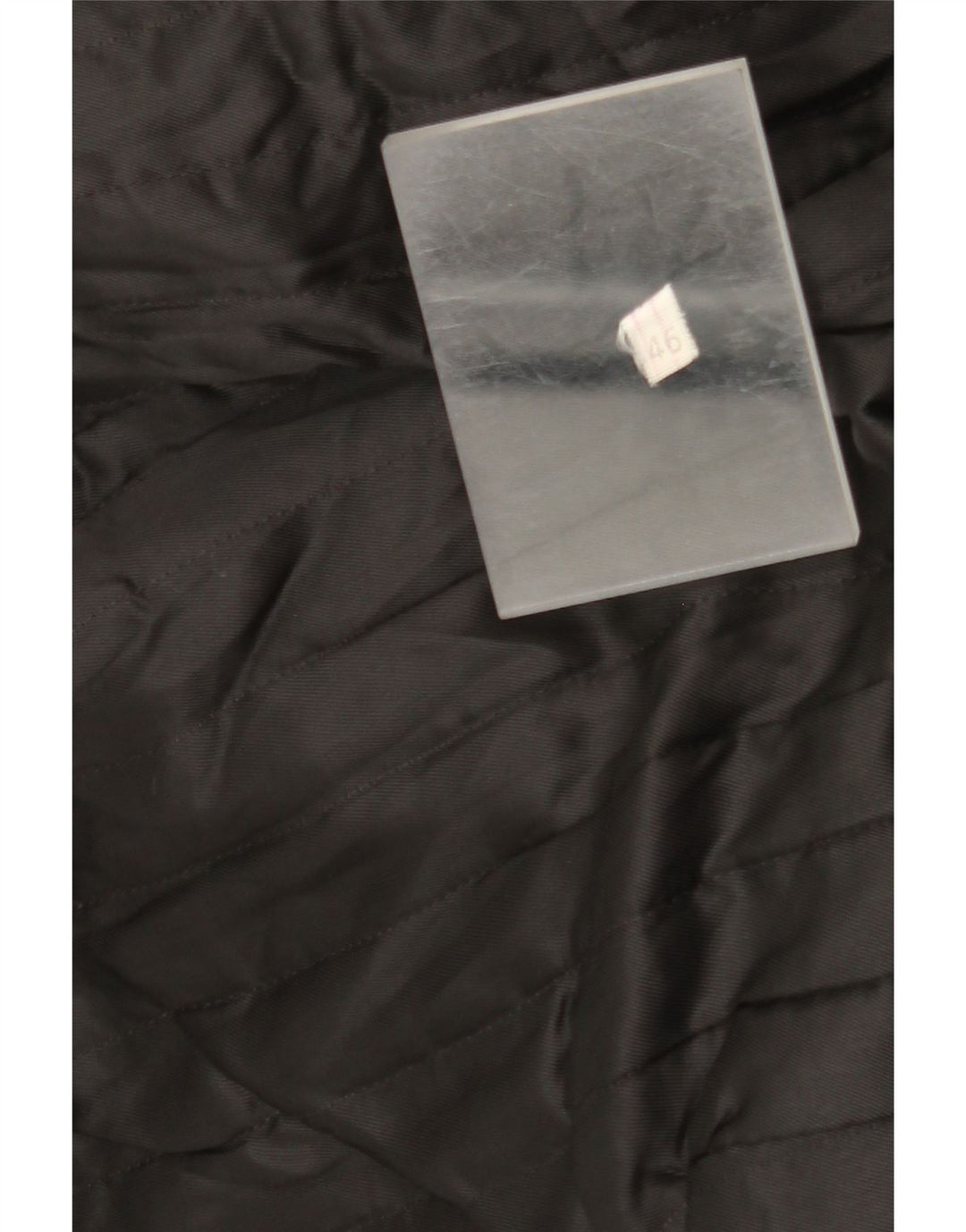 manteau en cuir femme vintage IT 46 Grand Noir