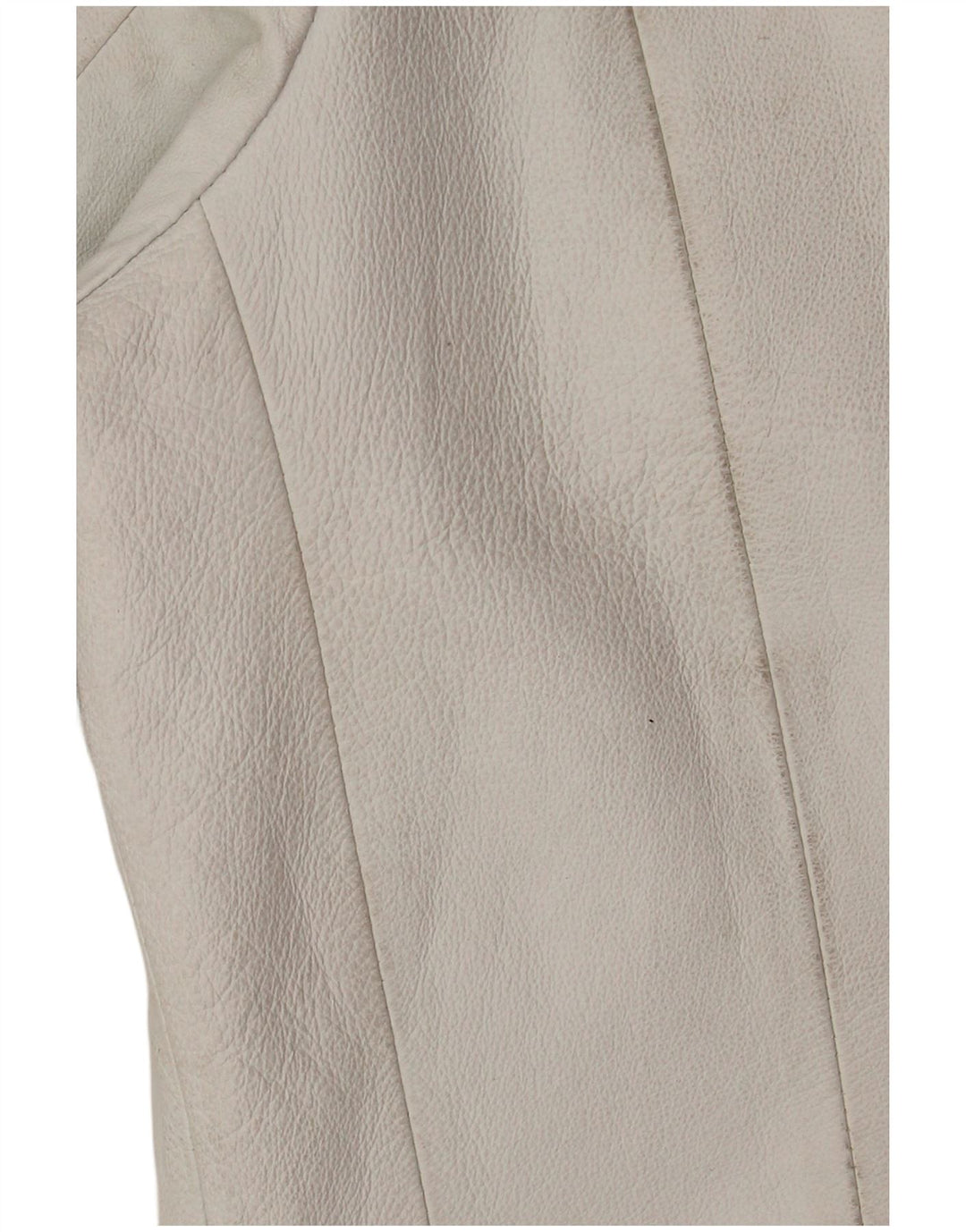 veste en cuir femme vintage EU 42 Grand cuir blanc