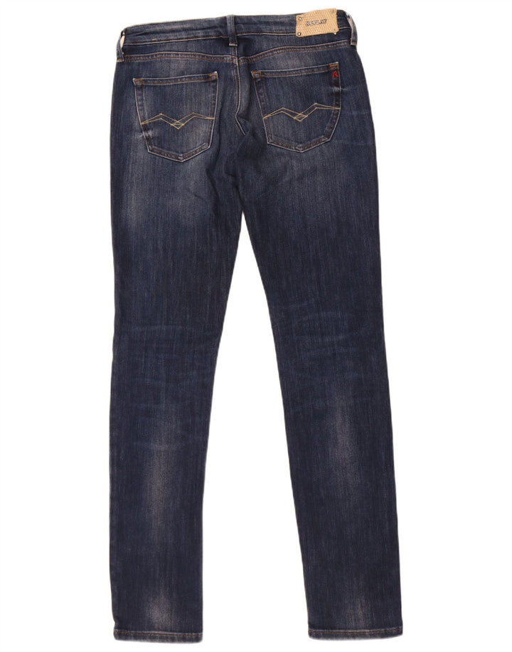 Replay Jean Slim Rhaxma W29 L34 Homme Bleu Marine Coton