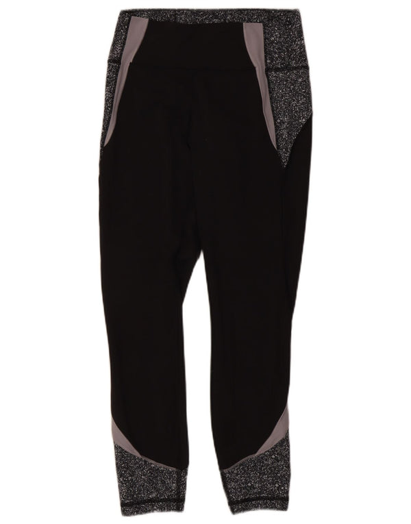 Lululemon Leggings Femme UK 8 Small Noir Colorblock
