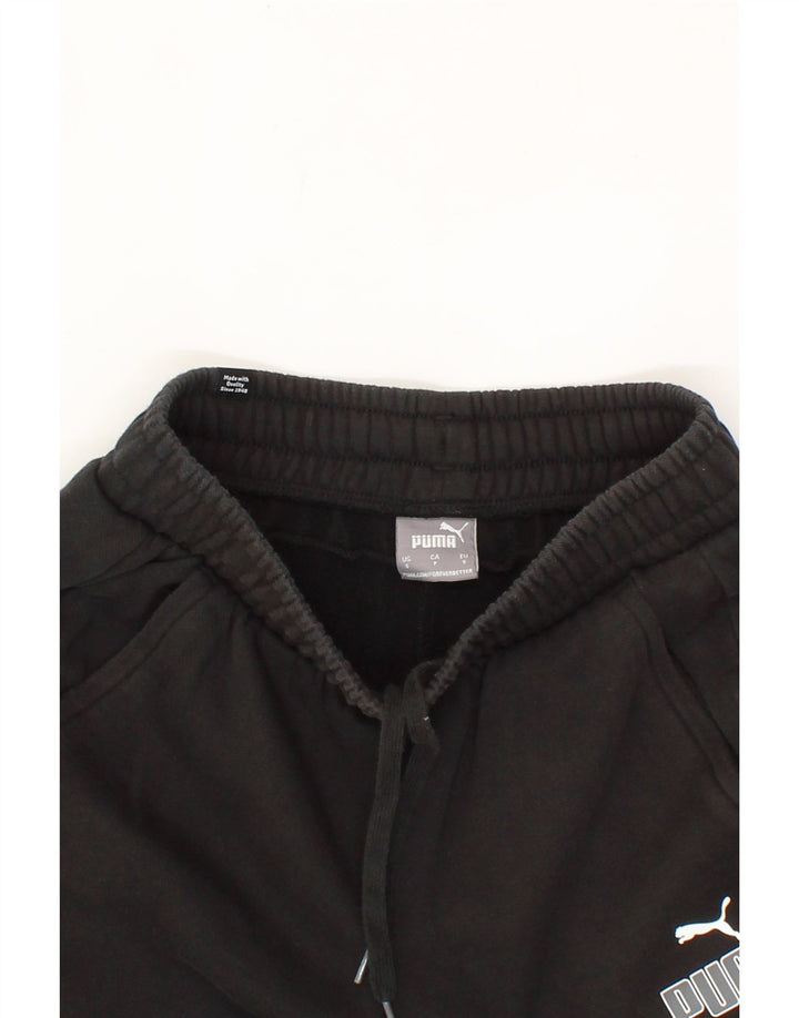 PUMA Mens Tracksuit Trousers Joggers Small  Black Cotton Vintage Puma and Second-Hand Puma from Messina Hembry 
