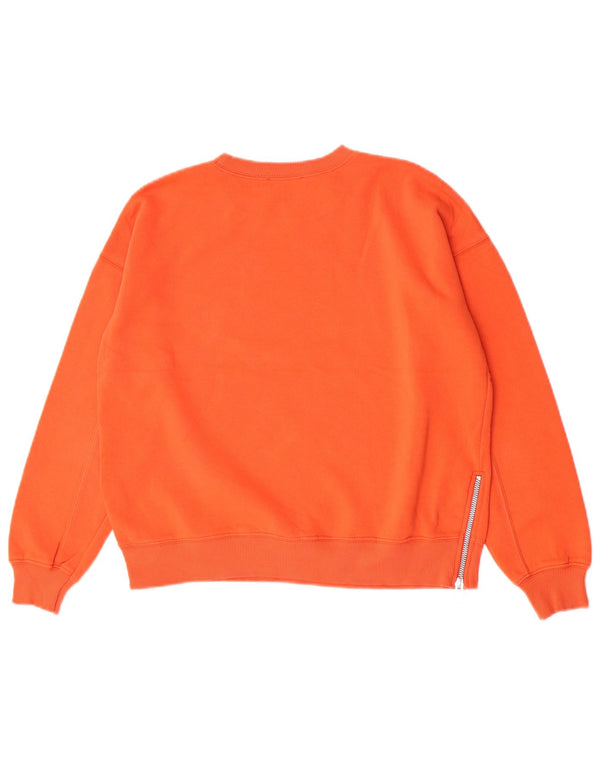 MINT VELVET Sweat-shirt surdimensionné pour femme UK 10 Petit coton orange