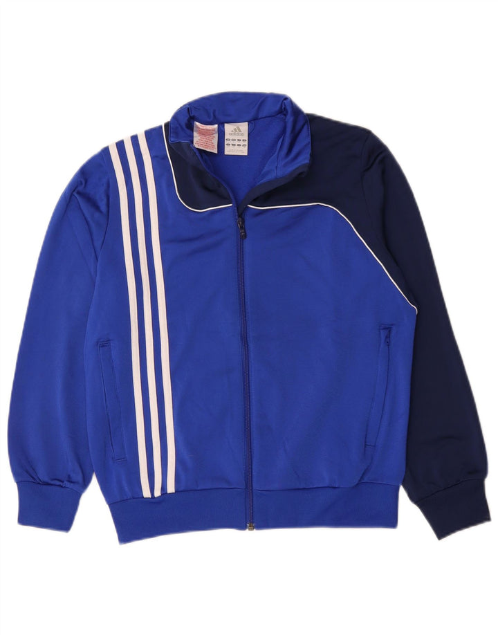 Adidas Veste de Survêtement Garçon 11-12 ans Bleu Colorblock Polyester